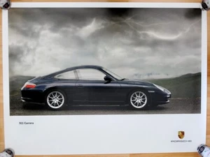 Porsche Werbe Plakat Poster zur Einführung des ersten 996 Porsche 911 Carrera - Bild 1 von 4
