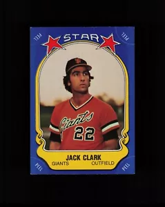 1981 Fleer JACK CLARK Rare STAR STICKERS INSERT CARD #52 San Francisco Giants - Picture 1 of 2