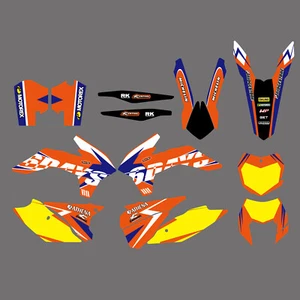 Kit de calcomanías de fondos gráficos de equipo para KTM 125-500 EXC XCW XCF-W 2014-2016 - Imagen 1 de 1