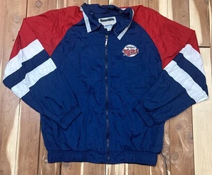Vintage Minnesota Twins Jacke Herren XL rot blau Full Zip Windbreaker MLB Baseball - Bild 1 von 9