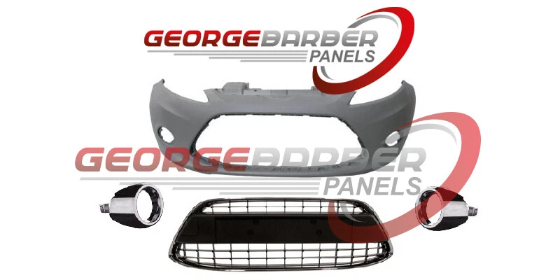 Ford Fiesta 2008 - 2013 Front Bumper All Grilles Chrome & Fogs Chromes - Image 1 of 1