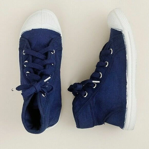BENSIMON WOMEN'S HIGH TOP TENNIS SHOE, NAVY, 5 - Image 1 of 1