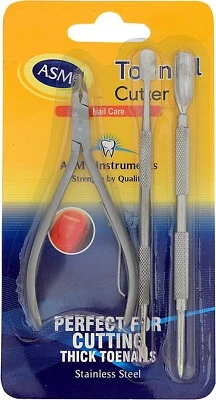 Nagelzange Nagelhautschneider Löffelschieber Entferner Clipper 3-teiliges Set Kit Nagelwerkzeuge