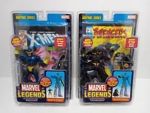 NEW Marvel Legends Figures Black Panther + Cyclops Sentinel series 2005 ToyBiz - Picture 1 of 11
