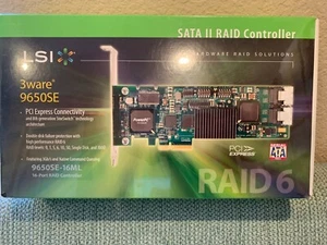 LSI 3WARE RAID Controller Card 9650SE-16ML 16-Port SATA OO RAID Controller - Picture 1 of 1