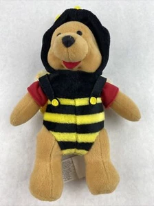 Disney Winnie the Pooh Bumble Bee Outfit Collectible Plush Toy 8" Feet to Head - Picture 1 of 3