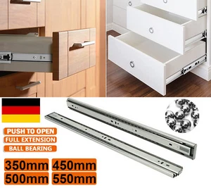 1-10 Paar Schubladenschienen Küche Schubladenauszug Vollauszug SoftClose Schiene - Bild 1 von 12