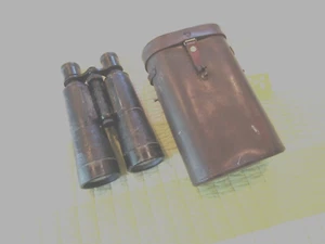 WW2 HENSOLDT WETZLAR X8 KREIGSMARINE BINOCULAR & CASE RARE - Picture 1 of 18