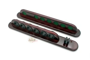 Accesorios de billar soporte de cola taco soporte de pared para 6 colas + clip para puente marrón - Imagen 1 de 5