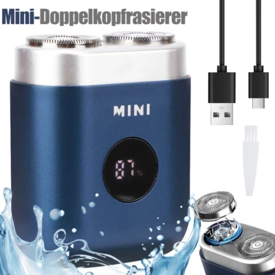 MARKENLOS Elektrorasierer Mini Bartschneider Rasierapparat Tragbarer Rasierer Ladung USB