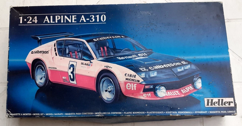 HELLER APLINE A 310 RALLY STARTED KIT 1/24 no hasegawa NICHIMO REVELL NU TAMIYA - Immagine 1 di 2