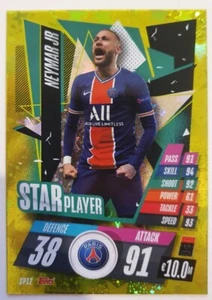 2020/21 Match Attax UEFA Champions League - Neymar Jr Star Player PSG - Imagen 1 de 1