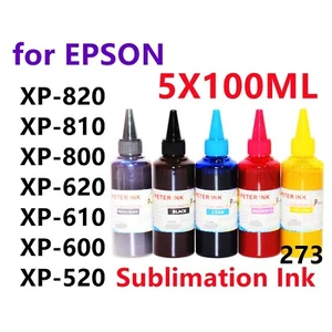 Tinta de recarga de sublimación para cartucho XP820 XP810 XP800 XP620 T273 273 - Imagen 1 de 3