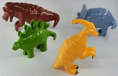Juguetes Populares Mezcla o Combina Cuatro Dinosaurios, Juego Completo Excelente Estado Foto 1 de 4
