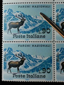 Italia 1967  Parchi Nazionali  quartina  90  lire MNH**  Varietà   - Imagen 1 de 1