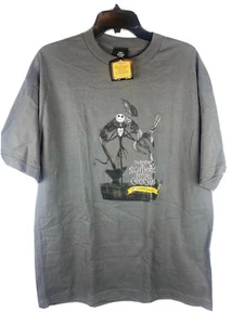 Vintage The Nightmare Before Christmas Mens XL Tim Burton T Shirt Y2K Grunge NWT - Picture 1 of 5