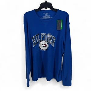 Tommy Hilfiger Pigiama Uomo Vestibilità Classica Maglia Waffle T-Shirt Blu XXL 2XL $39,50 - Foto 1 di 4