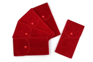 5 Cases Monoposto Red Clutch Velvet Rouge Watch Box Scratch Service - Picture 1 of 5