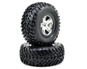Traxxas SCT Reifen S1 auf Chrom schwarz Felge 12mm TRX5873X Slash 4x4, Slash 4x4 - Bild 1 von 2