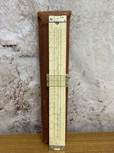 Vintage 1962 Pickett Model N-500-T All Metal Slide Rule Leather Case K8 - Picture 1 of 16