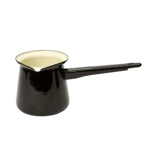 Cafetera turca vintage esmaltada para el hogar de 0,4 L - negra - Imagen 1 de 1