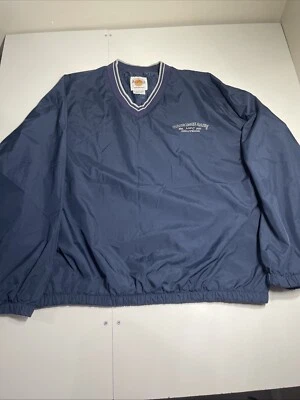 Chaqueta Pullover Rompevientos Hard Rock Café De Colección Hombres Azul Marino Talla XL Hollywood Foto 1 de 4