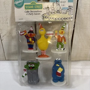 Decorazioni Torte Vintage Wilton Sesame Street 5 pz Compleanno Big Bird 1990 - Foto 1 di 7