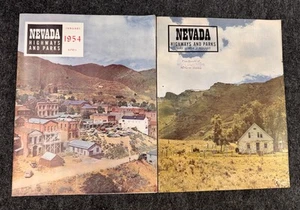 NEVADA Highways & Parks Magazine 1954 Virginia City & Elko Issues ~ History - Foto 1 di 7