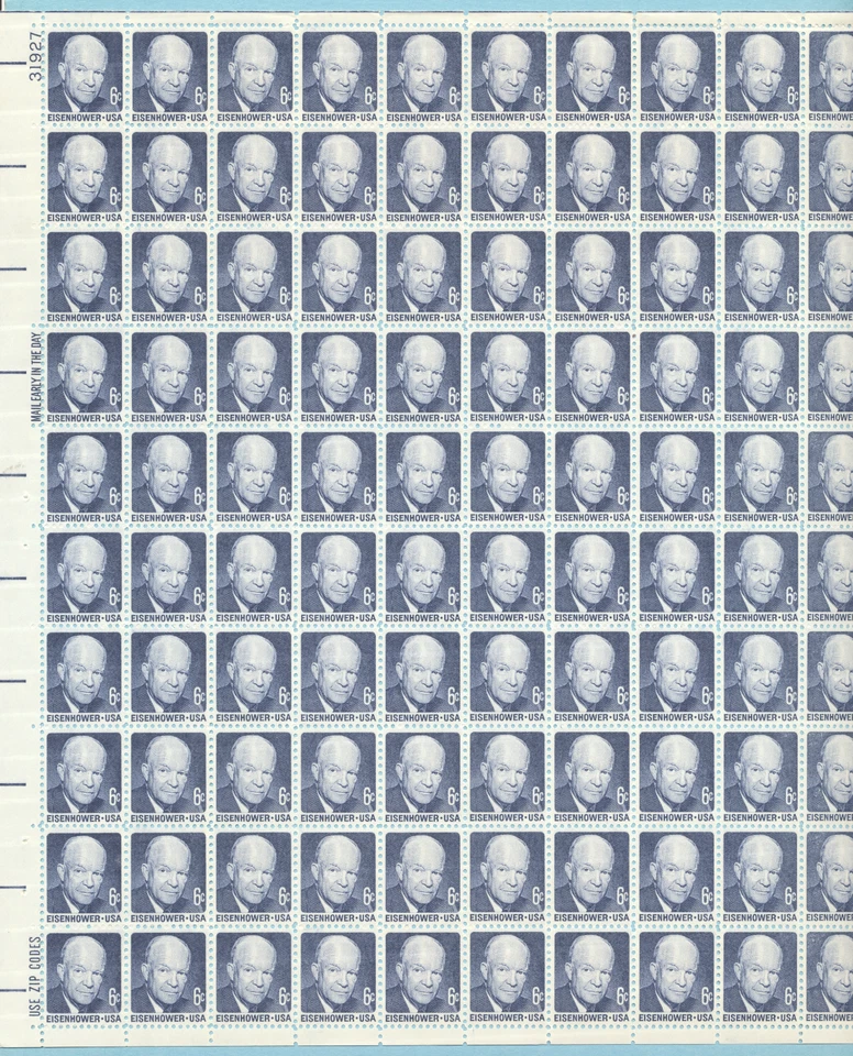 Eisenhower 6 Cent MNH Sheet Scott #1394   FREE SHIP - Image 1 of 1