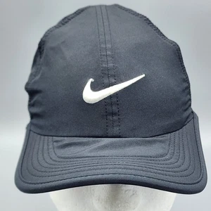 Nike federleichte Dri-Fit schwarze 6-Panel Damen-Laufmütze Sportmütze Kappe Small - Bild 1 von 9