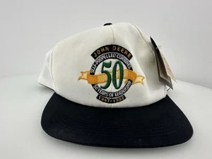 John Deere 50 Years Combine Hat NWT 1997 Snapback Trucker Cap USA Licensed - Picture 1 of 6