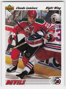 1991-92 Upper Deck #294b Claude Lemieux - Picture 1 of 2