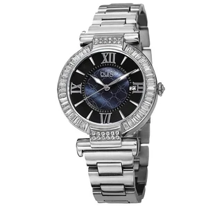 Burgi BUR082SS Display Analogico Quarzo Svizzero Data Baguette Orologio da Donna - Foto 1 di 5