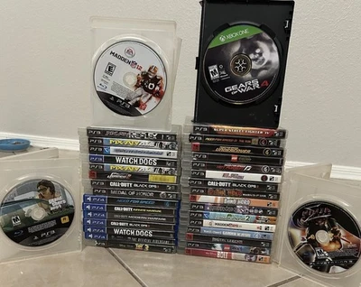 Lot of 35 PS3 PS4 and Xbox Games - GTA Need for Speed Street Fighter COD More - Image 1 of 4