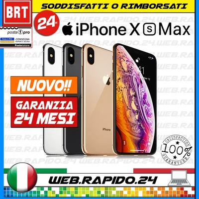 NUOVO! SMARTPHONE APPLE IPHONE XS MAX 64GB/256GB GARANZIA ITALIA SENZA OPERATORE - Immagine 1 di 3