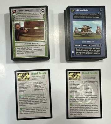 Star Wars CCG Theed Palace Near Complete Set NM 118/120 + 2 Checklist/Rules - Image 1 of 4