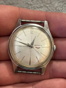 Vintage Benrus Handaufzug Serie 3021 Herren Armbanduhr läuft super wasserdicht 35mm - Bild 1 von 10