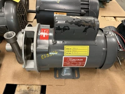 RS CORCORAN,2000D, CENTRIFUGAL PUMP 1"X1-1/2" 3/4HP 3450RPM 1PH - Image 1 of 4