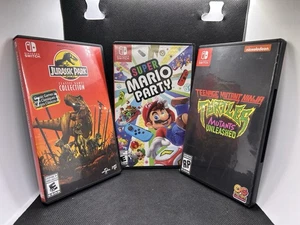 Solo custodie Nintendo Switch Super Mario Party Jurassic Park TMNT Mutant scatenato - Foto 1 di 3