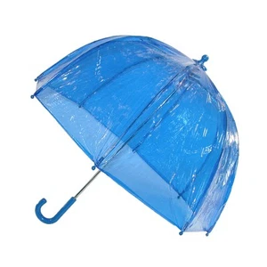 Totes Kids' Vinyl Pinch-Proof Clear Bubble Umbrella - Picture 1 of 3