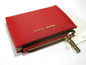 Anne Klein Small BiFold Wallet AKW1198 Crimson NWT $38 - Picture 1 of 6