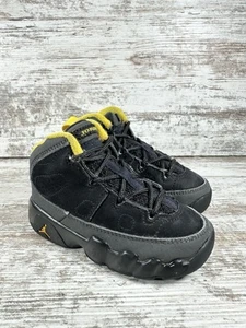 Toddler Nike Air Jordan 9 Retro University Gold/Dark Charcoal Sneakers Sz 6C - Picture 1 of 9
