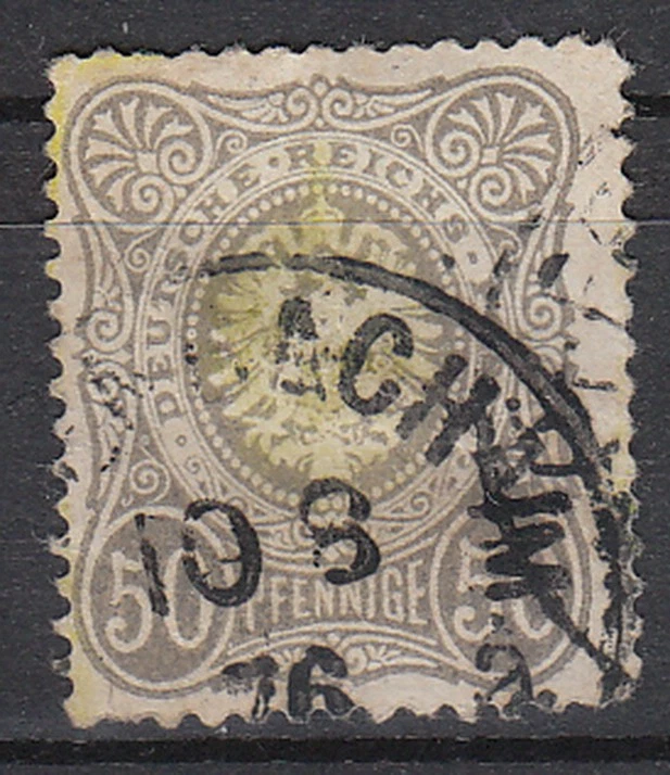 Stamp Germany Reich Mi 036 Sc 034 1875 Imperial Crown Eagle Shield Pfennige Used - Image 1 of 1
