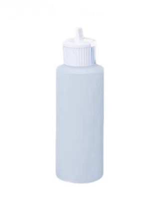 8 oz Empty Plastic Cylinder Bottle With Flip Top Pour Spout HDPE, Free Shipping - Image 1 of 2