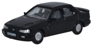 Oxford Diecast Ford Sierra Sapphire 'Ebony Black' Model 1:76 00 Scale New - Picture 1 of 2