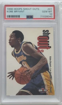 1998 SkyBox Hoops Shout Outs Kobe Bryant #21 PSA 10 - Image 1 of 2