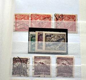 CHECHOSLOVAQUIA rico lote de colección desde Hradschin mucho nuevo, etc. - Imagen 1 de 24