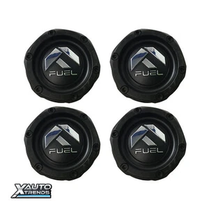 4 x Fuel Off-Road Matte Black Wheel Center Cap w/ Bronze Logo 1003-46MBZ - Picture 1 of 1