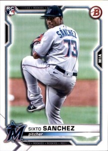 2021 Bowman #13 Sixto Sanchez RC ROOKIE MIAMI MARLINS