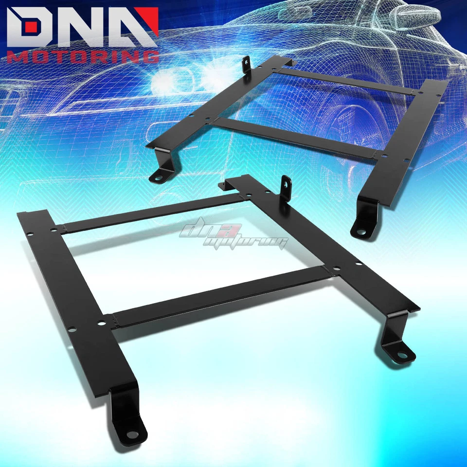 PAIR LEFT+RIGHT RACING BUCKET SEAT DOWN LOW MOUNT BRACKET FOR 97-04 CORVETTE C5 - Image 1 of 4